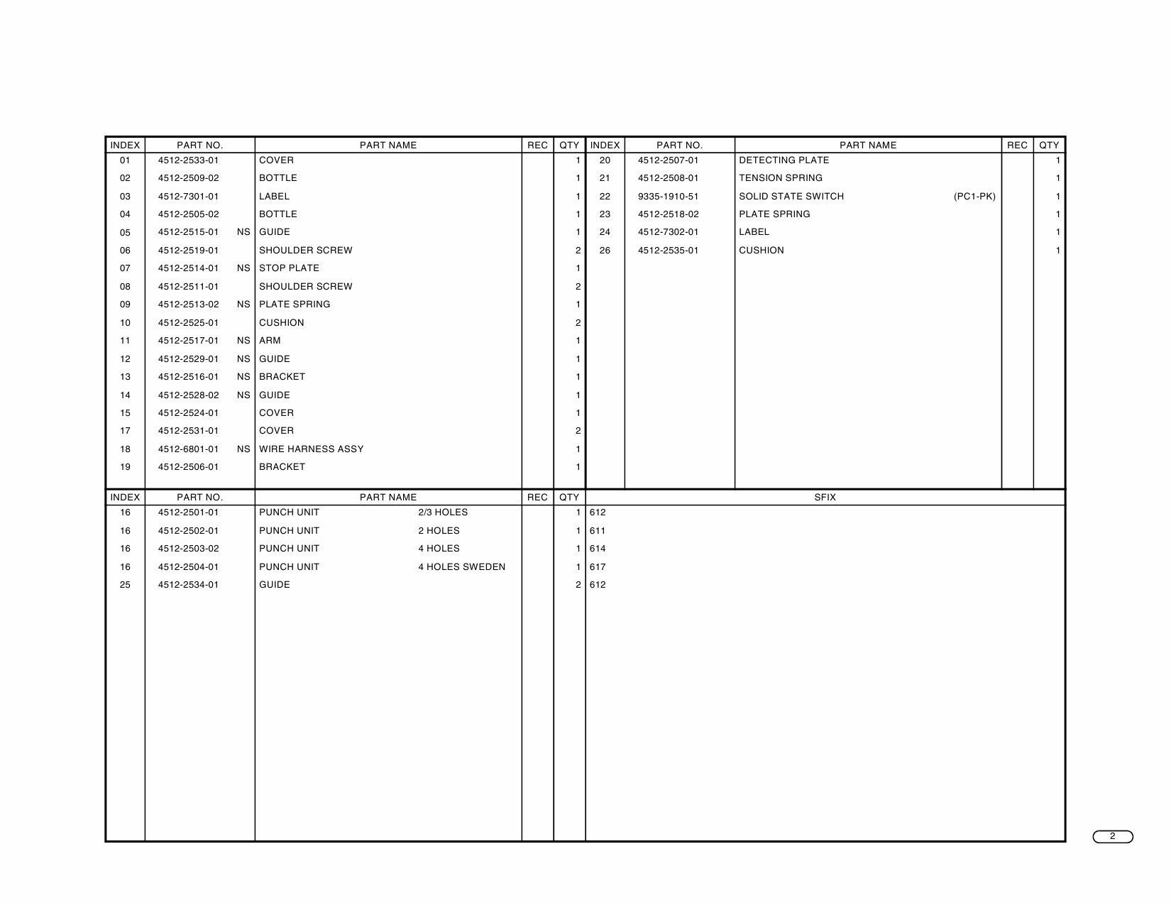 Konica-Minolta Options PK-6 Parts Manual-5